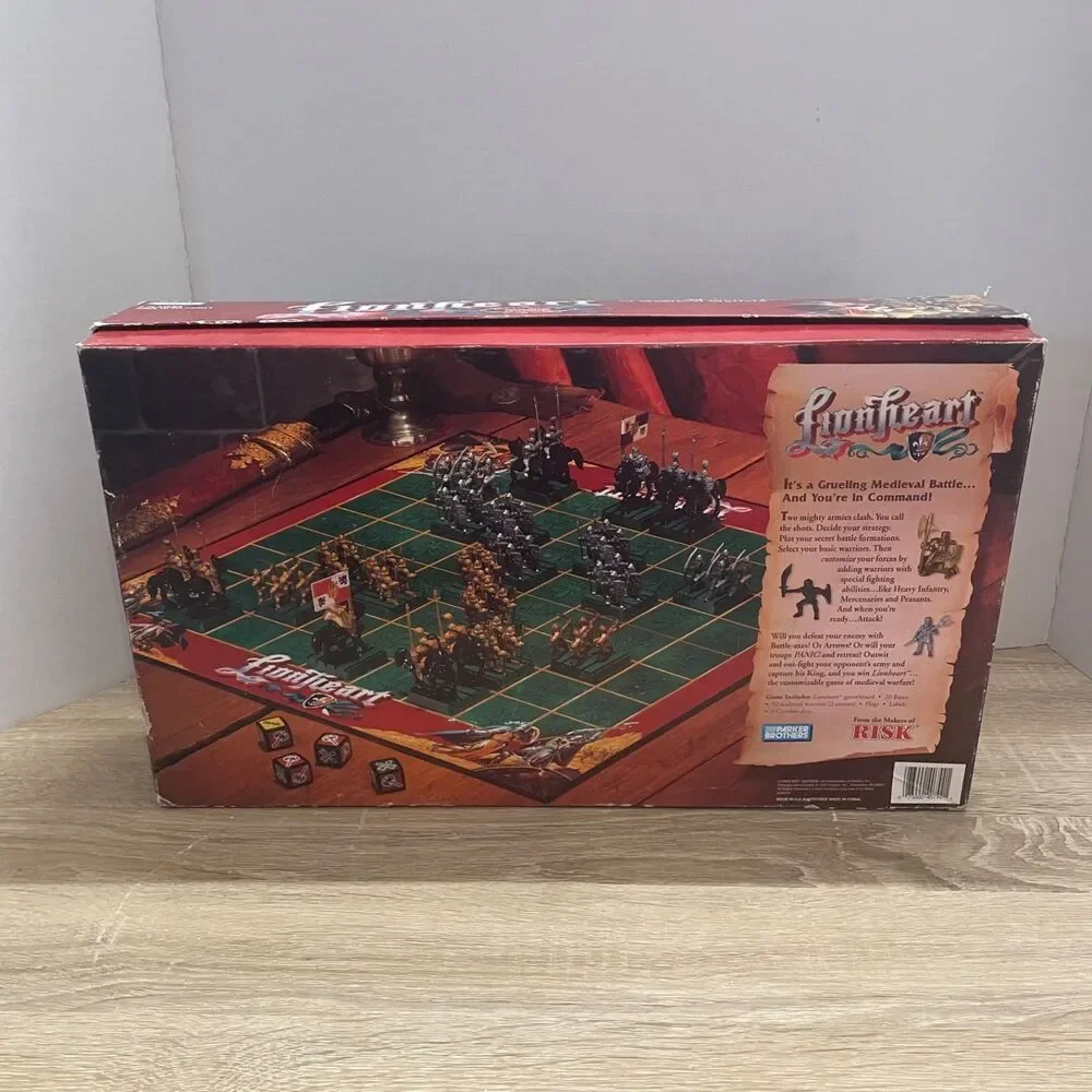 Vintage Lionheart Board Game Parker Brothers Medieval Warfare Strategy Complete